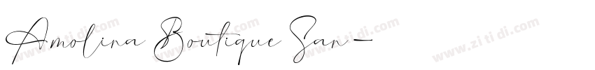 Amolina Boutique San字体转换